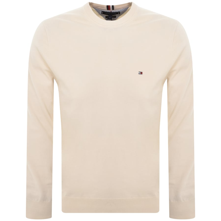 Tommy Hilfiger 1985 Crew Neck Sweatshirt Cream Mainline Menswear Denmark
